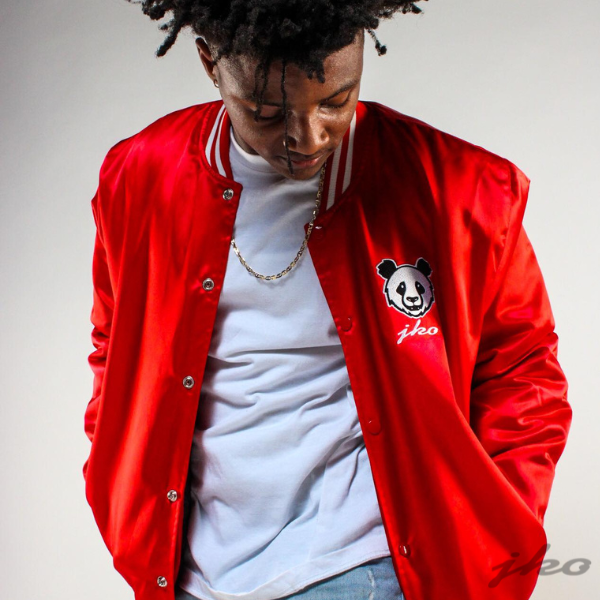 JKO Panda Satin Bomber Jacket