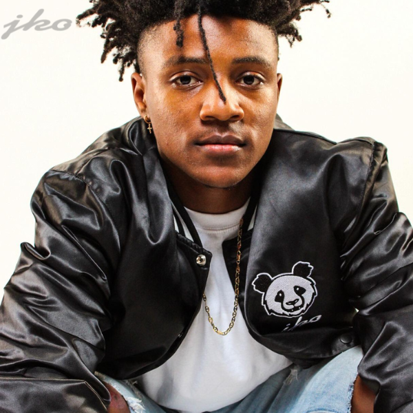 JKO Panda Satin Bomber Jacket
