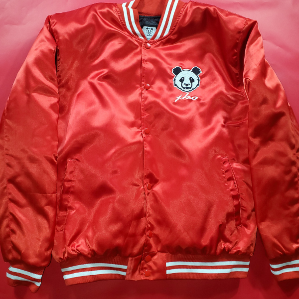 JKO Panda Satin Bomber Jacket